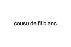 Logo de Cousu de Fil Blanc
