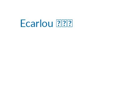 Logo de Ecarlou 露嘉伊