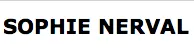 Logo de Sophie Nerval