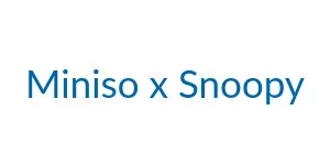 Logo de Miniso x Snoopy