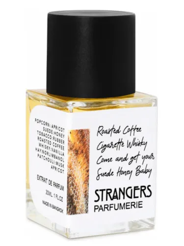 Perfume Roasted Coffee Cigarette Whisky Come And Get Your Suede Honey Baby de Strangers Parfumerie