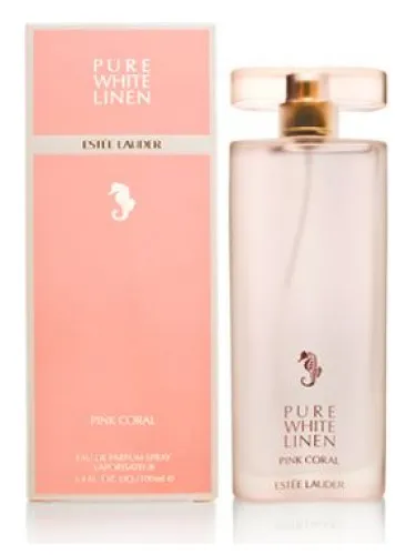 Imagen de Pure White Linen Pink Coral