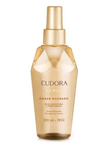 Perfume La Piel Âmbar Dourado de Eudora