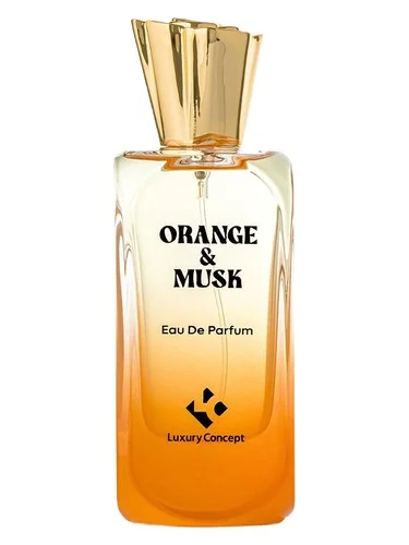 Perfume Orange & Musk de Luxury Concept